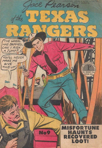 Jace Pearson of the Texas Rangers  #9 ([1956?])