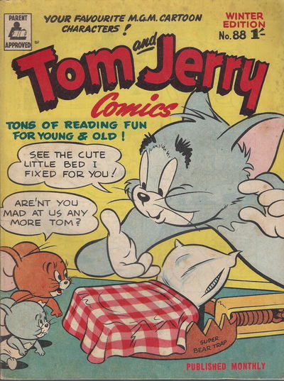 Tom and Jerry Comics (Rosnock, 1949 series) #88 [Winter Edition] (July 1956)