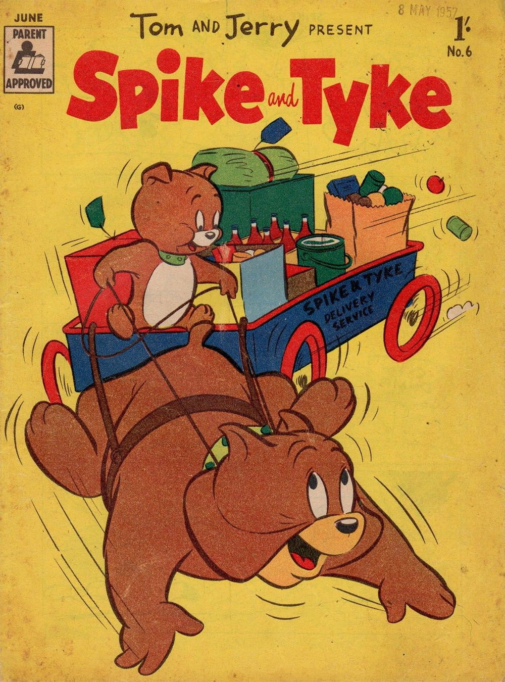 Tom and Jerry Present Spike and Tyke (Magman, 1957 series) #6 (June 1957)