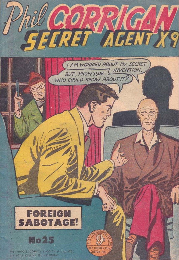 Phil Corrigan Secret Agent X9 (Atlas, 1950 series) #25 ([March 1955?])