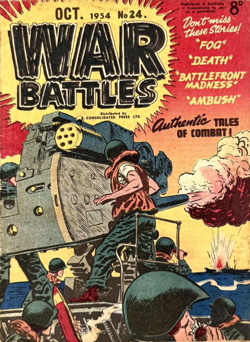 War Battles (Red Circle, 1952 series) #24 (October 1954)
