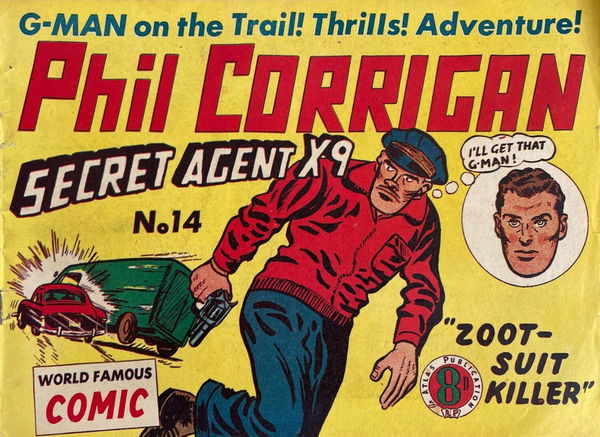 Phil Corrigan Secret Agent X9 (Atlas, 1950 series) #14 ([June 1951])