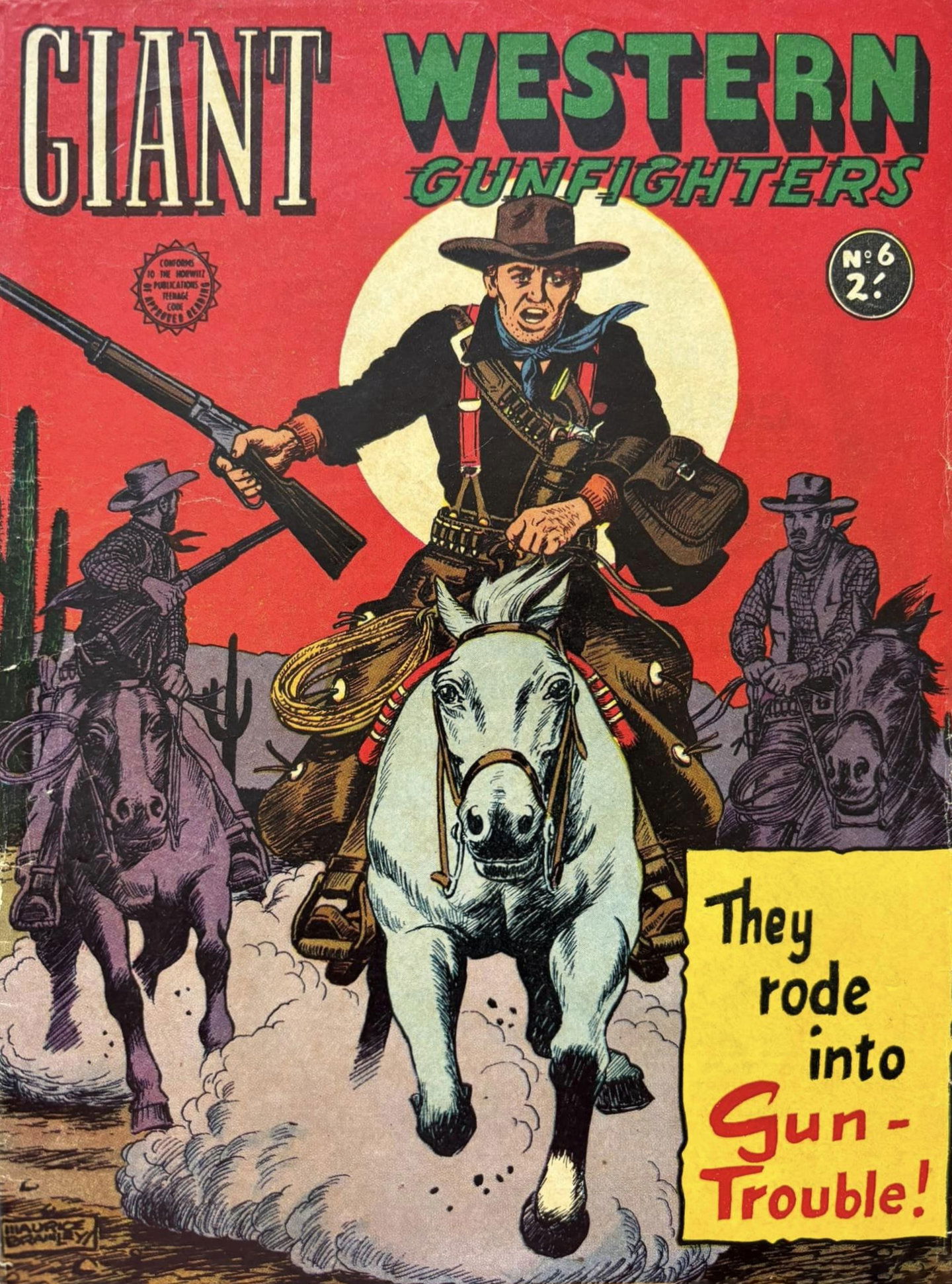 Giant Western Gunfighters (Horwitz, 1961? series) #6 ([April 1962])