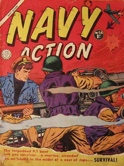 Navy Action (Horwitz, 1956 series) #34 ([February 1958?])