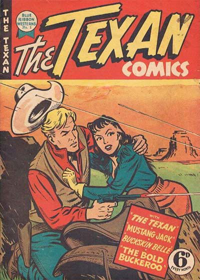 Blue Ribbon Westerns (Rosnock, 1950? series) #1 ([April 1950?]) —The Texan Comics