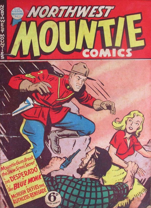 Blue Ribbon Westerns (Rosnock, 1950? series) #2 ([1950?]) —Northwest Mountie Comics