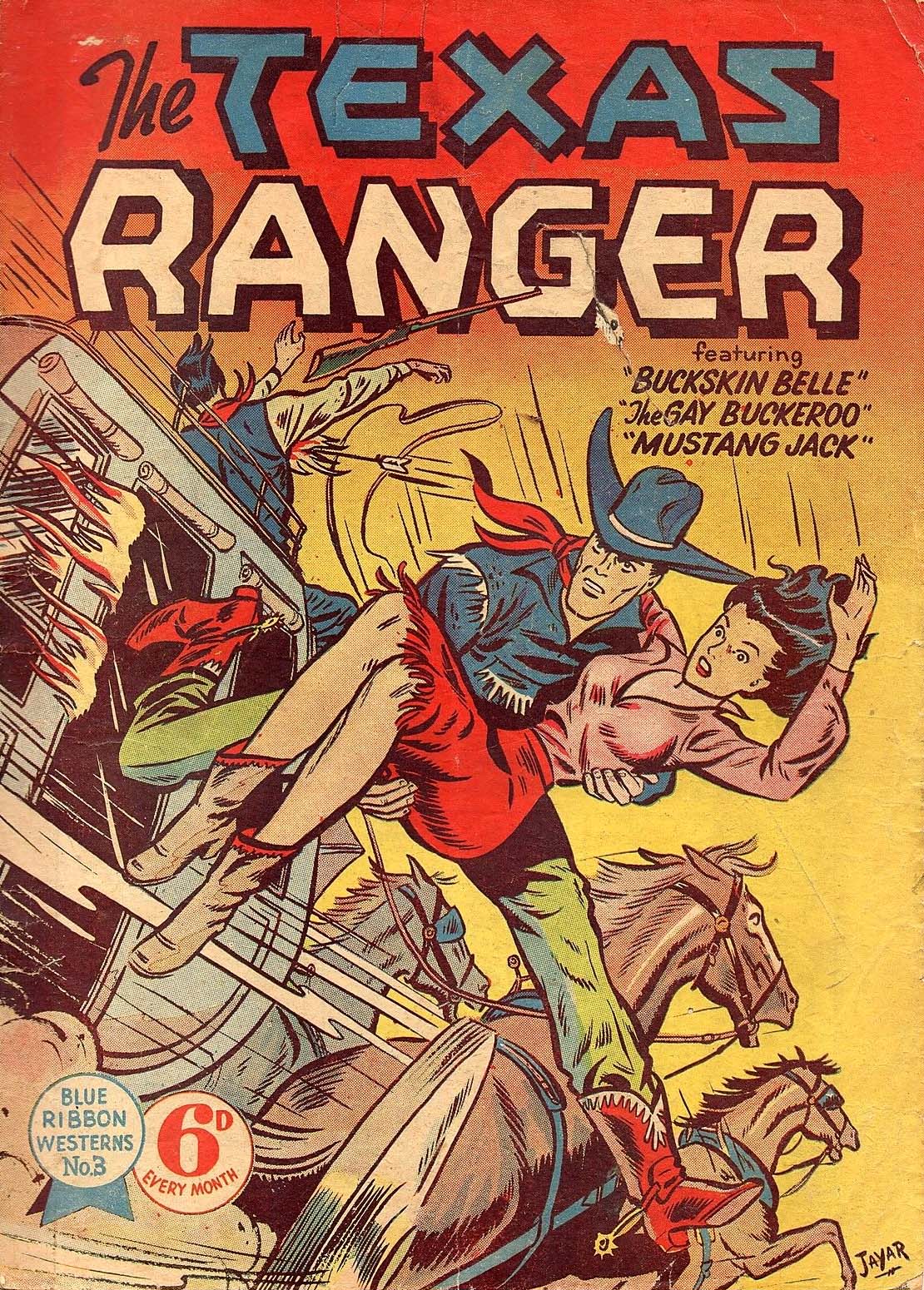 Blue Ribbon Westerns (Rosnock, 1950? series) #3 — The Texas Ranger ([June 1950?])