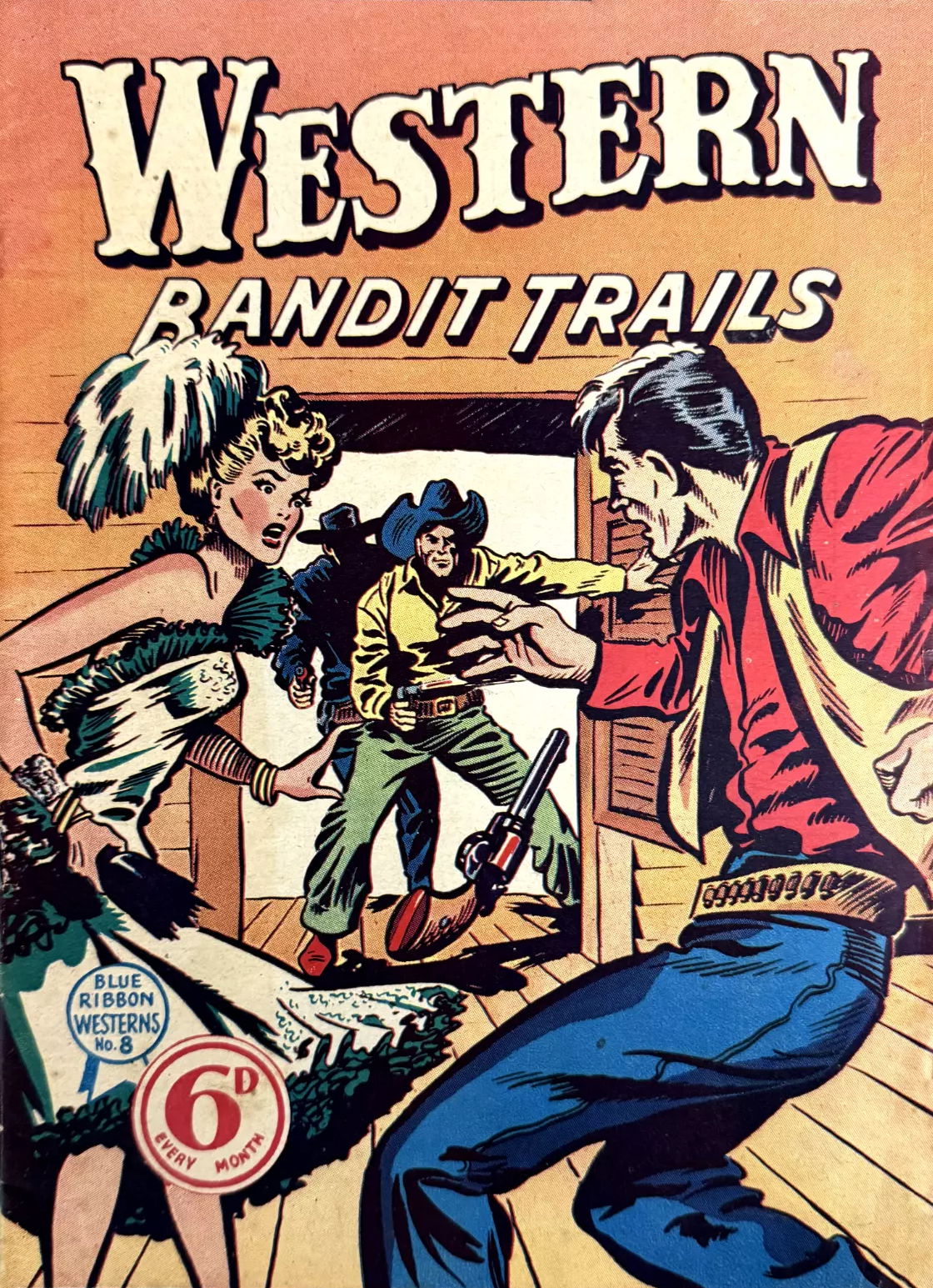 Blue Ribbon Westerns (Rosnock, 1950? series) #8 — Western Bandit Trails ([November 1950?])