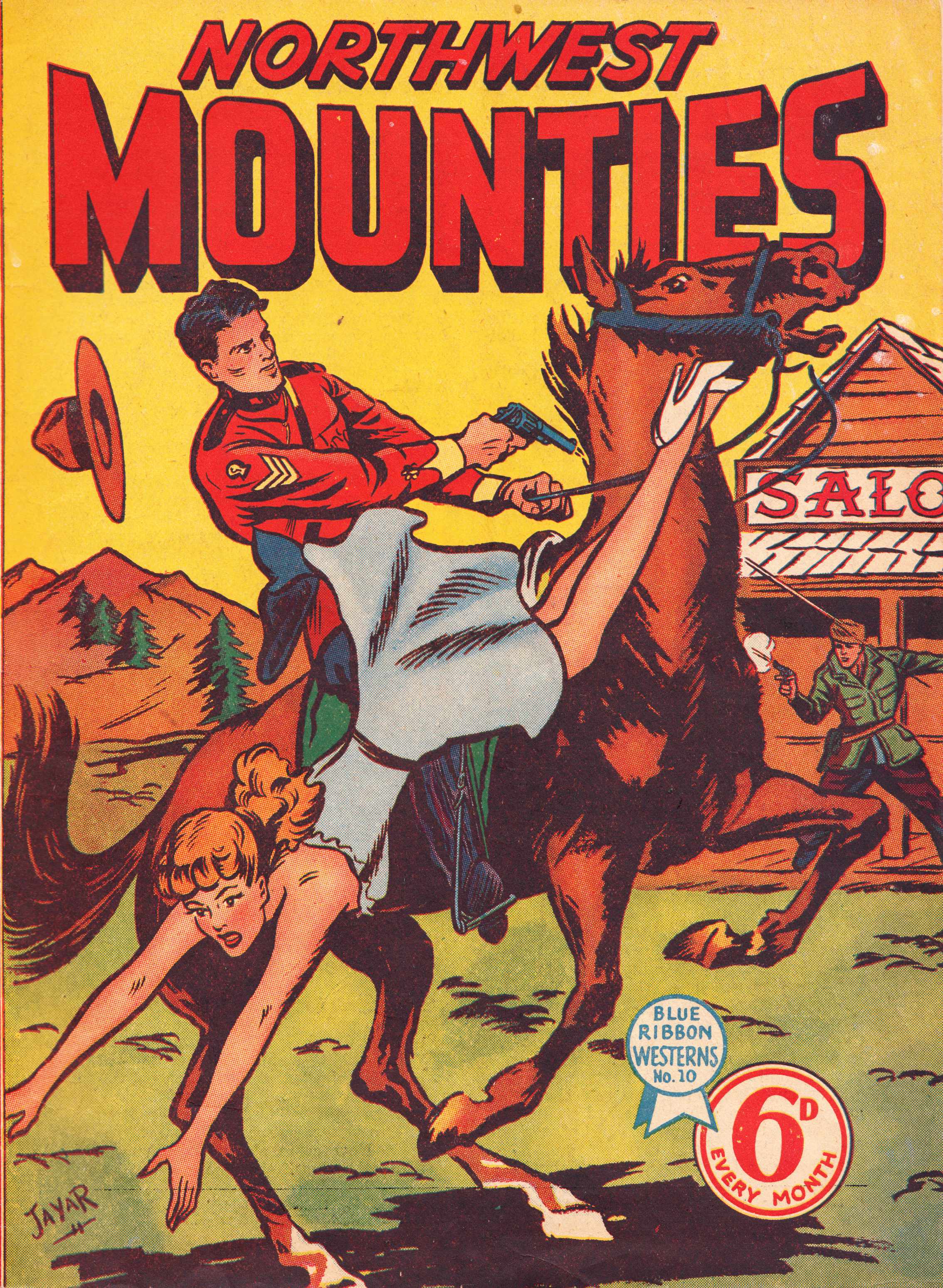 Blue Ribbon Westerns (Rosnock, 1950? series) #10 — Northwest Mounties ([1951?])