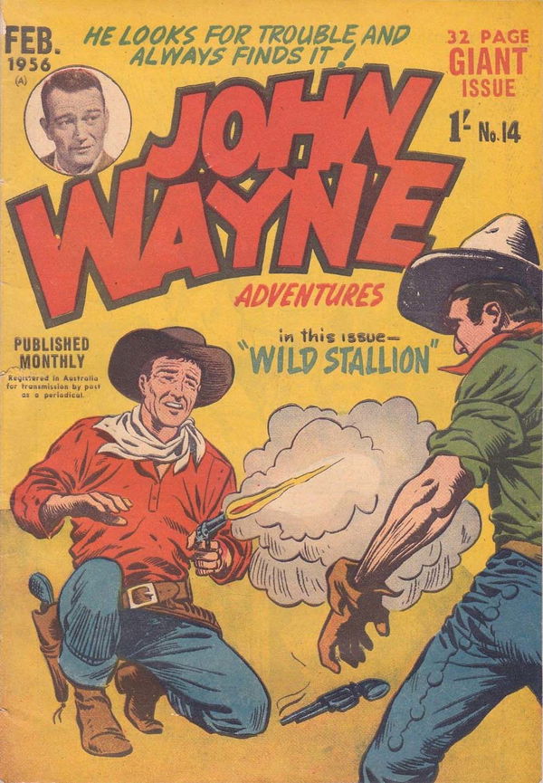 John Wayne Adventures (Red Circle, 1955 series) #14 (February 1956)