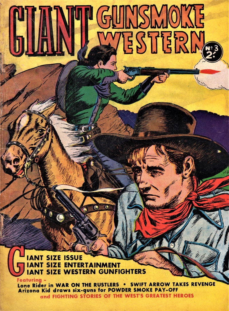 Giant Gunsmoke Western (Horwitz, 1958 series) #3 ([July 1958?])