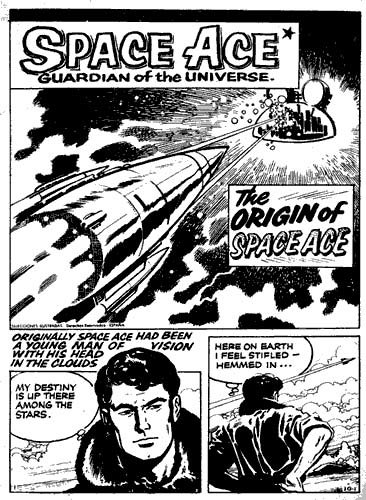 Space Ace Guardian of the Universe (Atlas Publishing, 1960 series)  #14 (September 1961) — The Origin of Space Ace