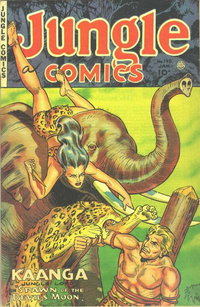 Jungle Comics (Fiction House, 1940 series)  #145 (January 1952) — Spawn of The Devil's Moon
