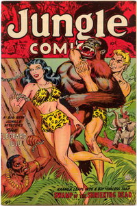 Jungle Comics (Fiction House, 1940 series)  #155 (November 1952) — Swamp Of The Shrieking Dead