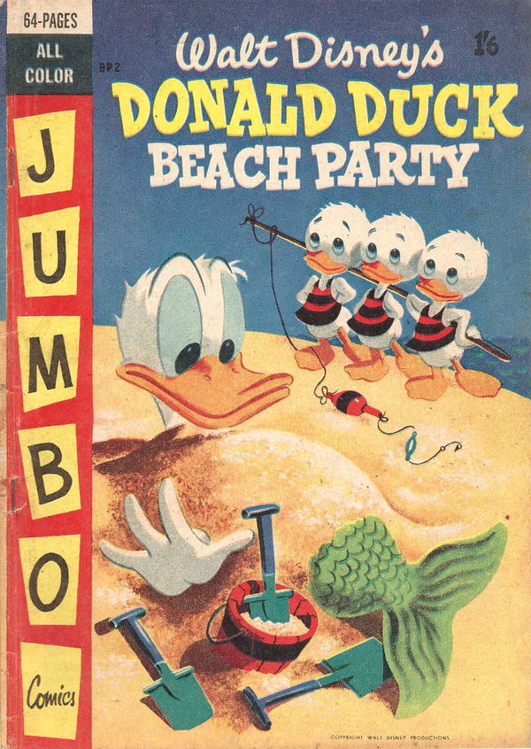 Walt Disney's Beach Party [BP series] (WG Publications, 1956 series) #B.P.2 (1956) —Walt Disney's Donald Duck Beach Party