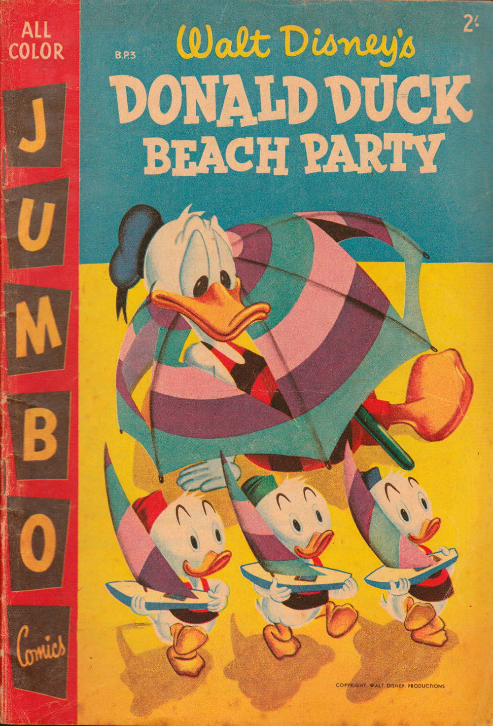Walt Disney's Beach Party [BP series] (WG Publications, 1956 series) #3 — Walt Disney's Donald Duck Beach Parth (1956)