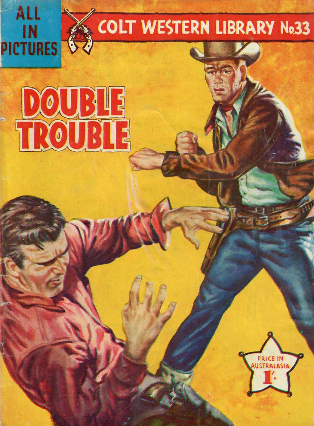 Colt Western Library (Approved, 1955 series) #33 — Double Trouble ([March 1958?])