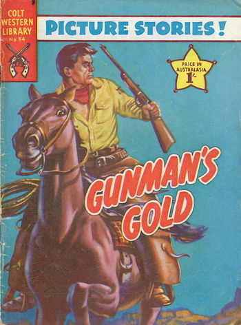 Colt Western Library (Approved, 1955 series) #34 — Gunman's Gold ([April 1958?])