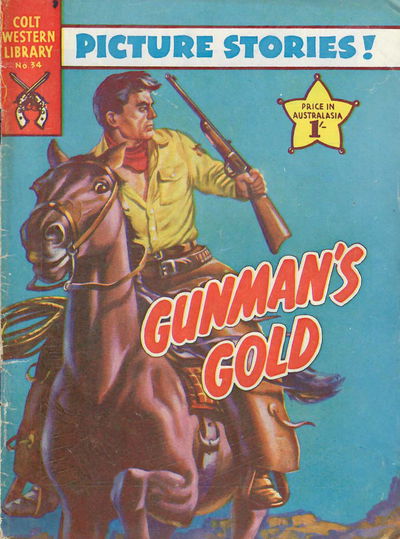 Colt Western Library (Approved, 1955 series) #34 — Gunman's Gold [April 1958?]