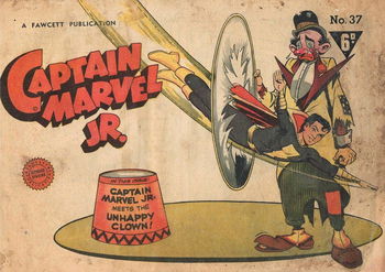 Captain Marvel Jr. Meets the Unhappy Clown!