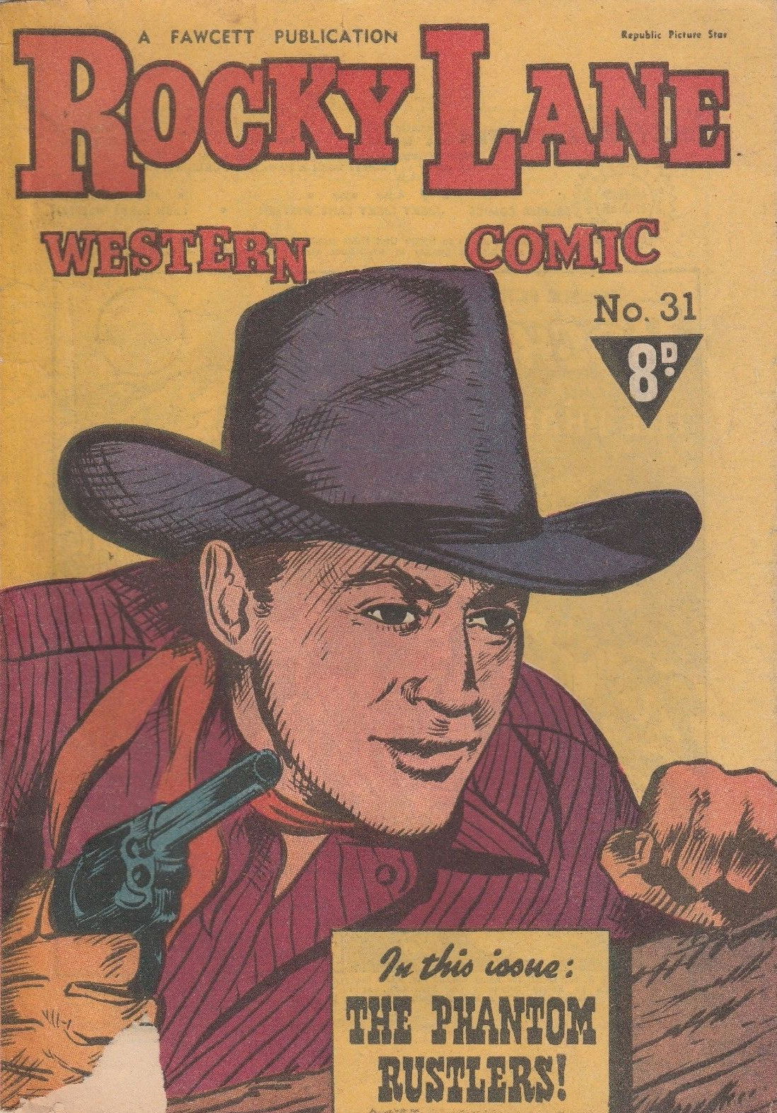 Rocky Lane Western Comic (Cleland, 1949? series) #31 ([1951?])