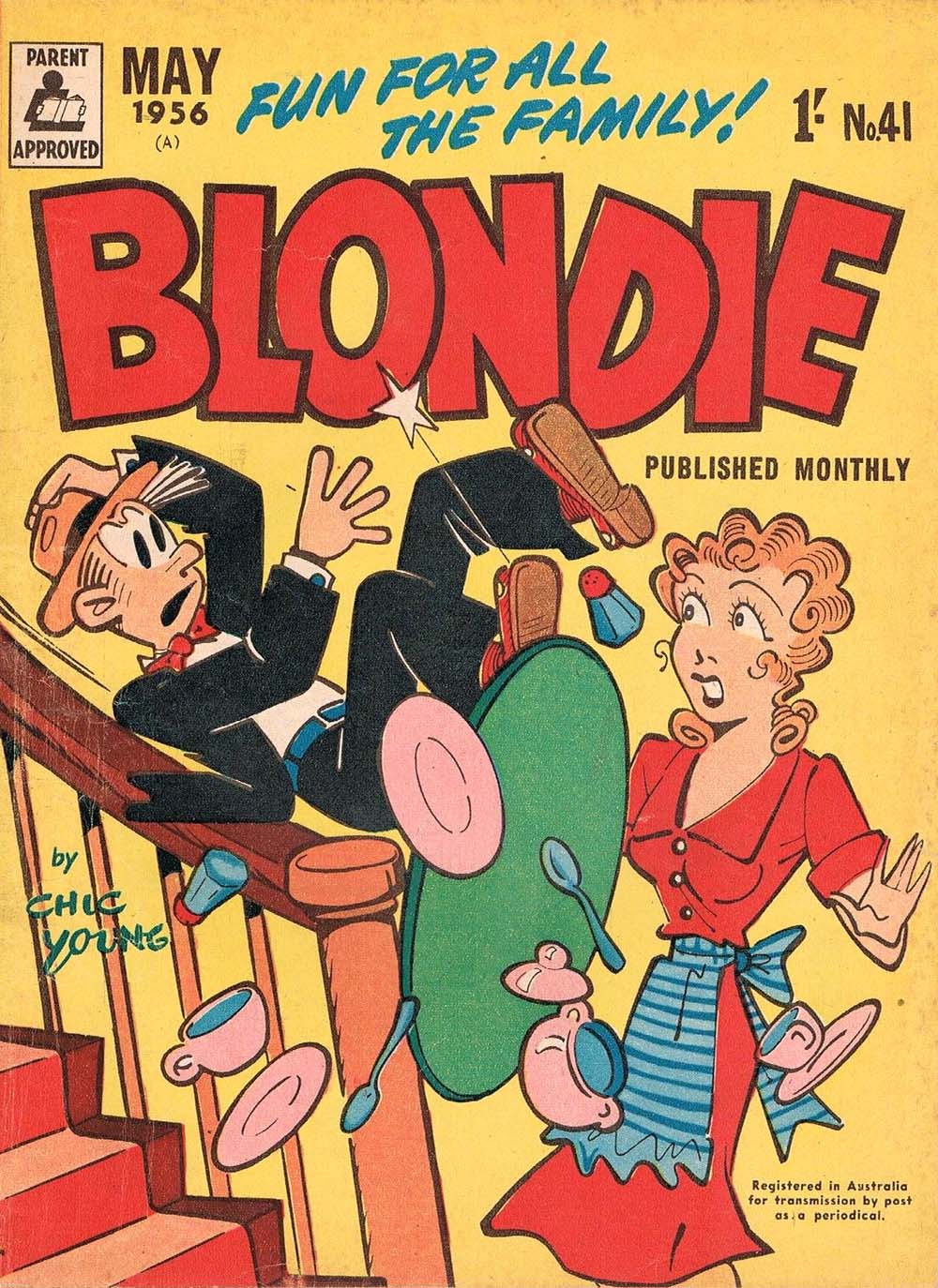 Blondie (ANL, 1953 series) #41 — Blondie Monthly (May 1956)