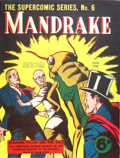 The Supercomic Series (Consolidated Press, 1948 series) #6 — Mandrake (June 1948)