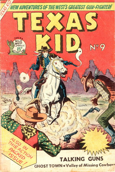 Texas Kid (AGP, 1952 series) #9 [September 1952?]