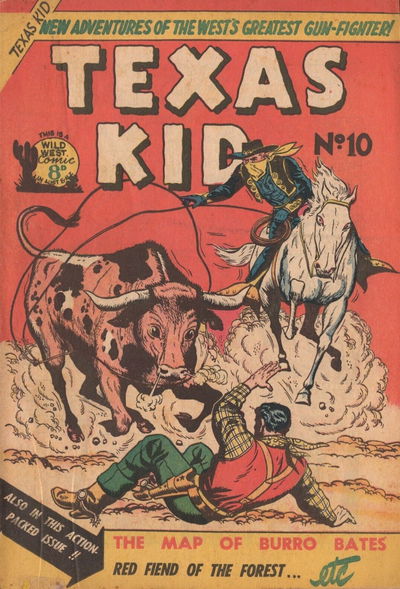 Texas Kid (Transport, 1952 series) #10 October 1952