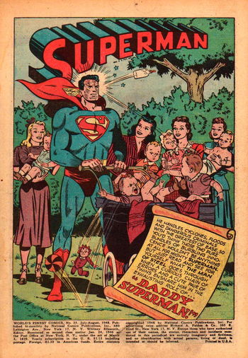 World's Finest Comics (DC, 1941 series) #35 — Daddy Superman (page 1)