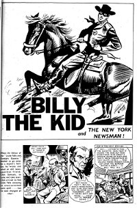 Super Western Album (KG Murray, 1975 series) #1 — Billy the Kid and the New York Newsman! (page 1)