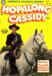 Hopalong Cassidy (DC, 1954 series) #93 September 1954