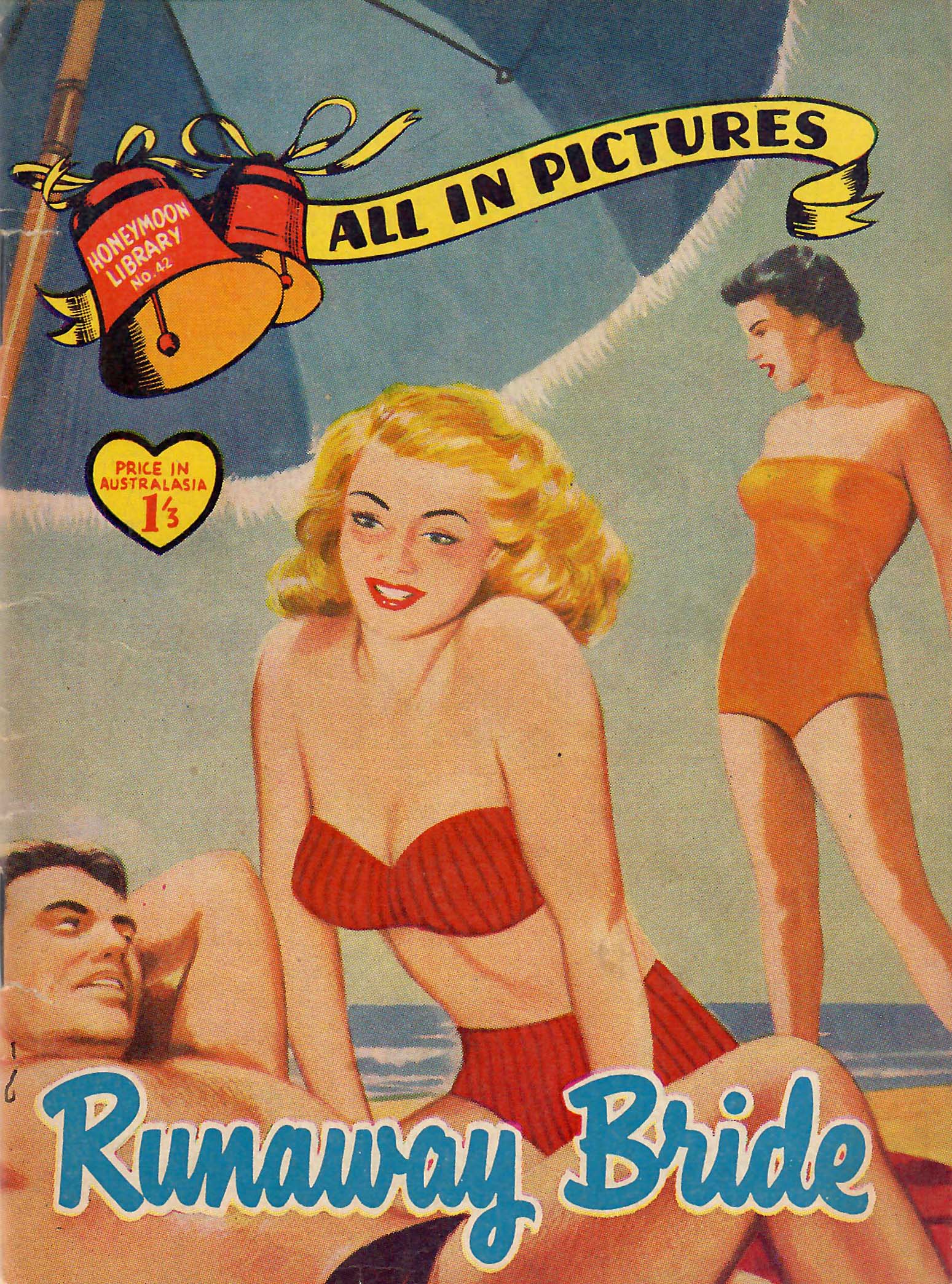 Honeymoon Library (Jubilee, 1958? series) #42 — Runaway Bride ([1958?])