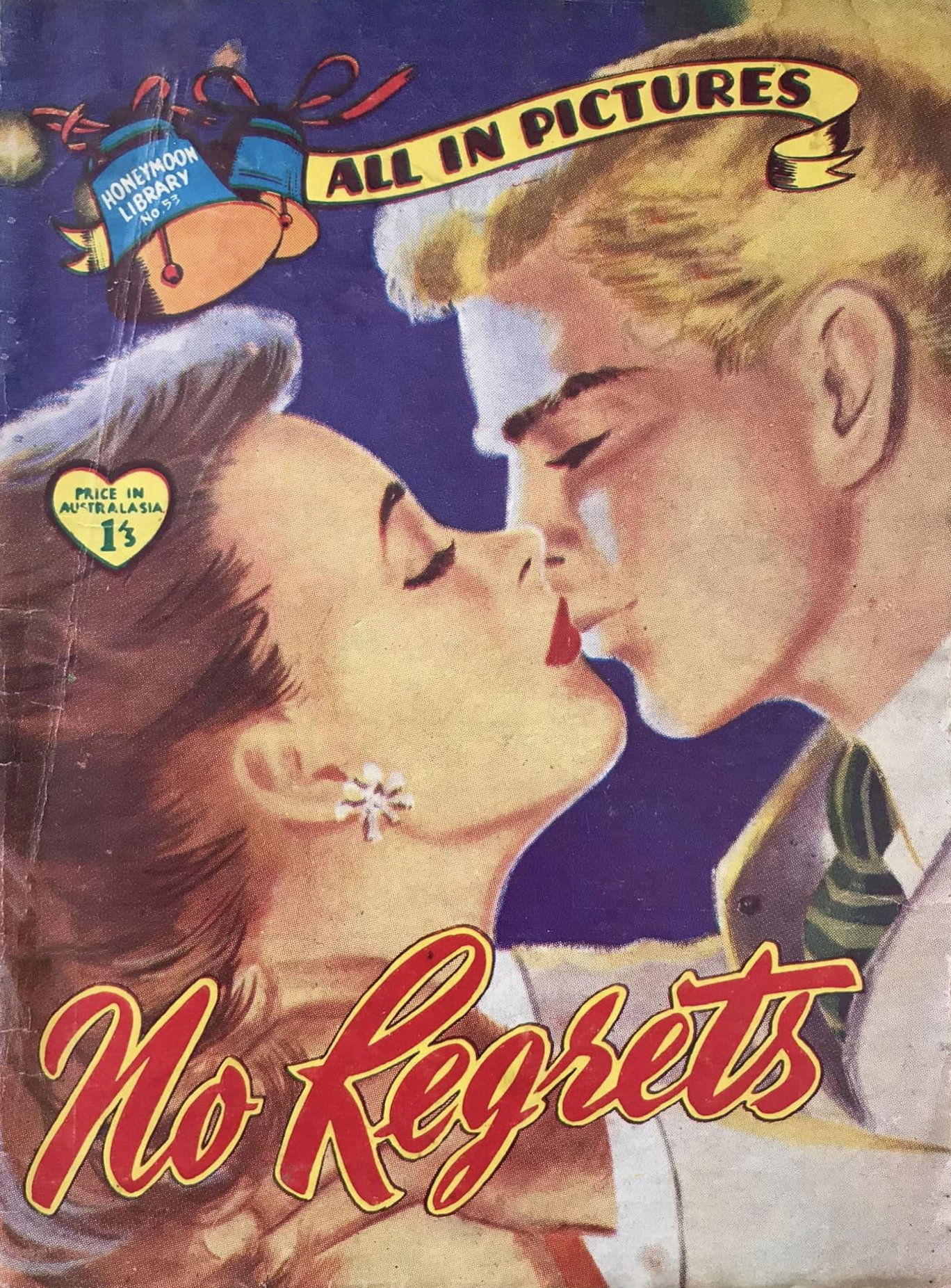 Honeymoon Library (Jubilee, 1958? series) #53 — No Regrets ([October 1958?])