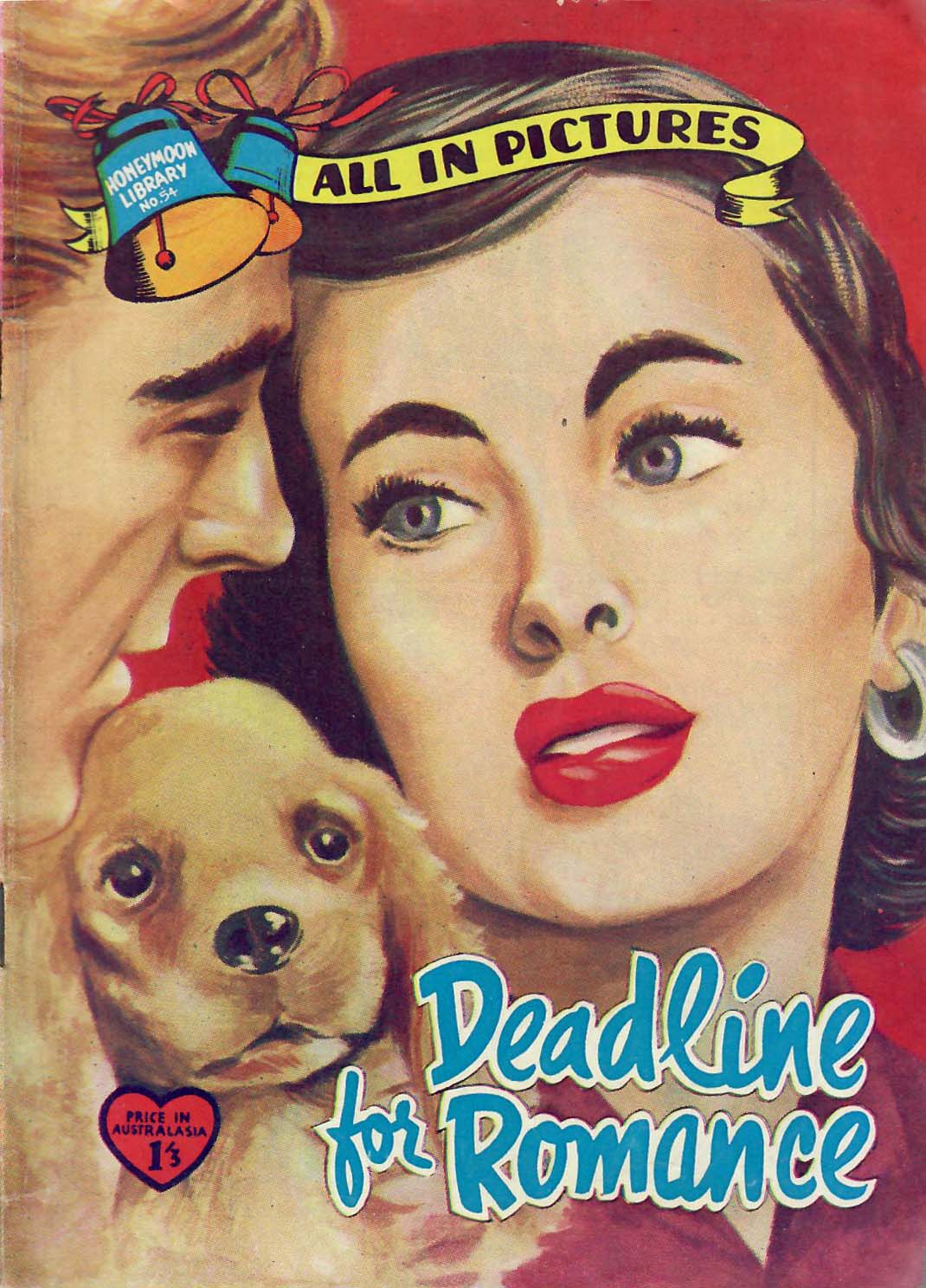 Honeymoon Library (Jubilee, 1958? series) #54 — Deadline for Romance ([1958?])