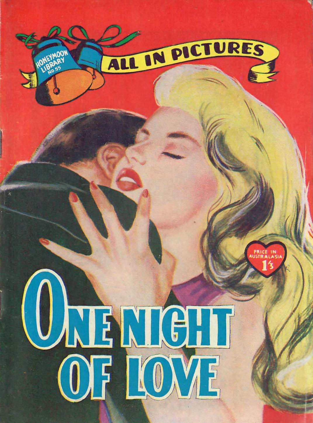 Honeymoon Library (Jubilee, 1958? series) #55 — One Night of Love (1958)