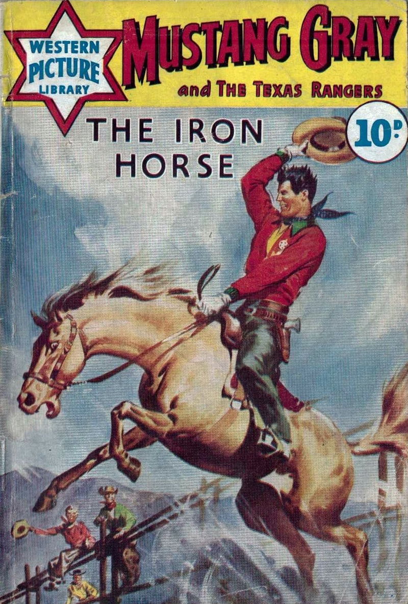 Western Picture Library (Pearson, 1958 series) #9 — Mustang Gray and the Texas Rangers (January 1959)