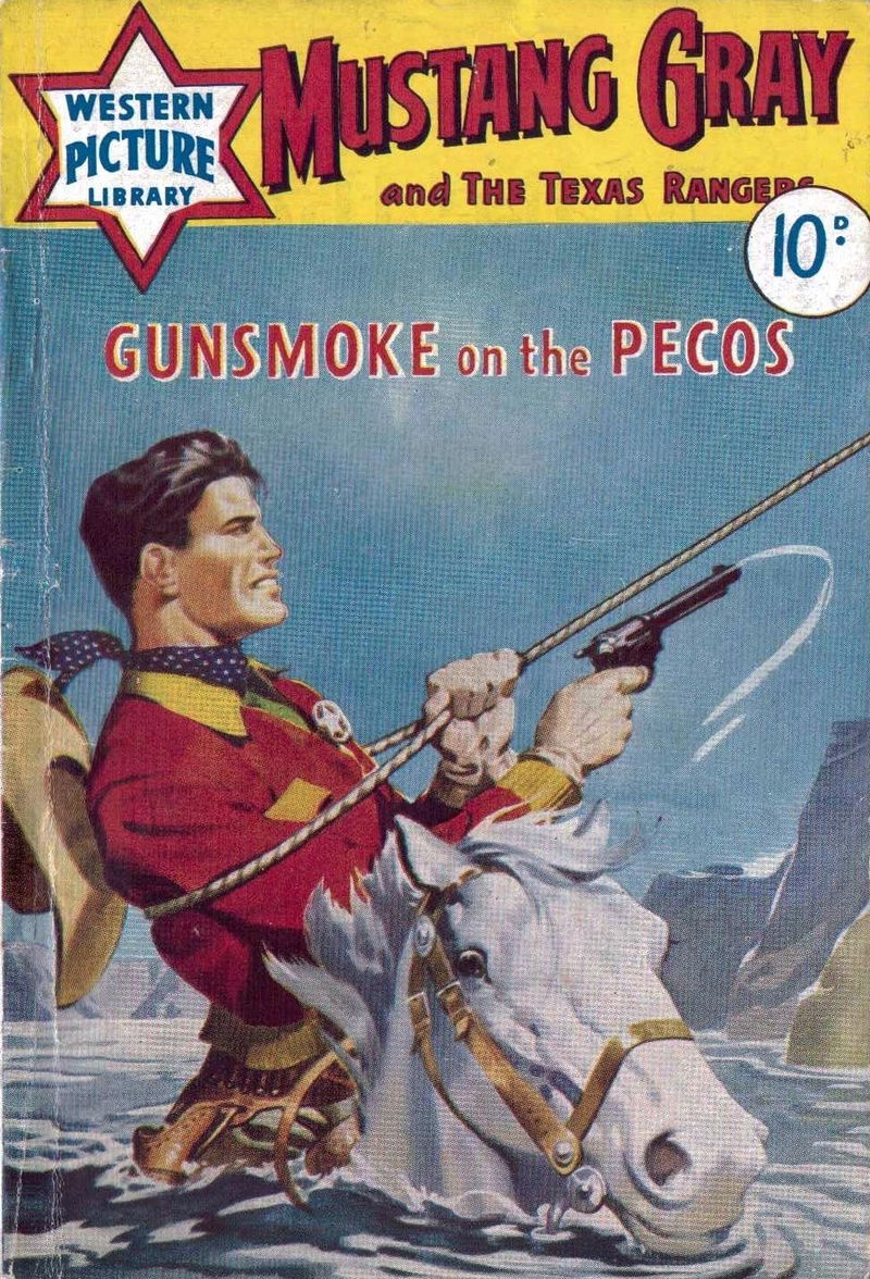 Western Picture Library (Pearson, 1958 series) #13 — Mustang Gray and the Texas Rangers (April 1959)