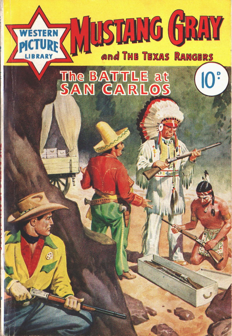 Western Picture Library (Pearson, 1958 series) #17 — Mustang Gray and the Texas Rangers (June 1959)