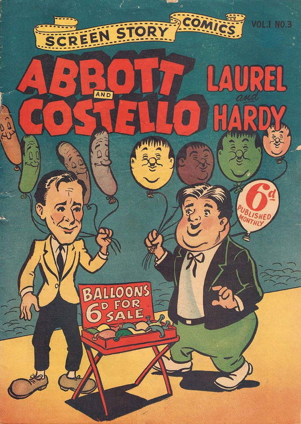 Screen Story Comics (Rosnock, 1950? series) v1#3 ([1950?]) —Abbott and Costello