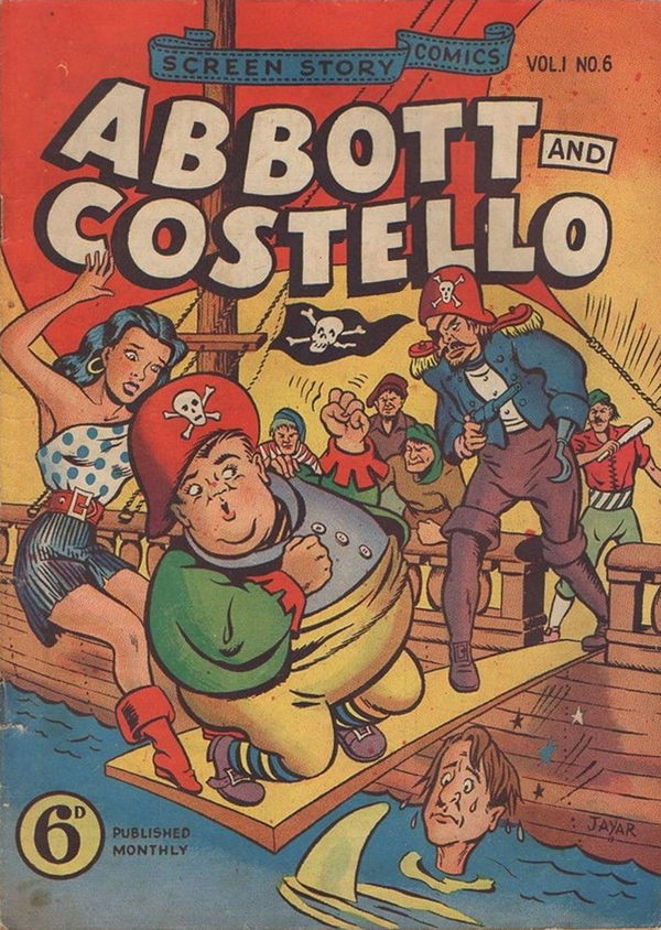 Screen Story Comics (Rosnock, 1950? series) v1#6 ([1950?]) —Abbott and Costello