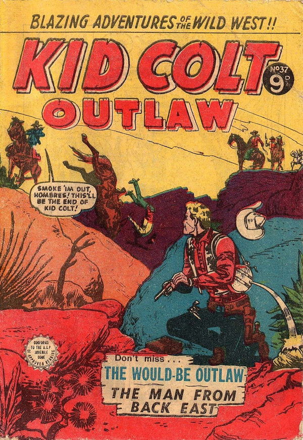 Kid Colt Outlaw (Transport, 1952 series) #37 ([February 1955?])