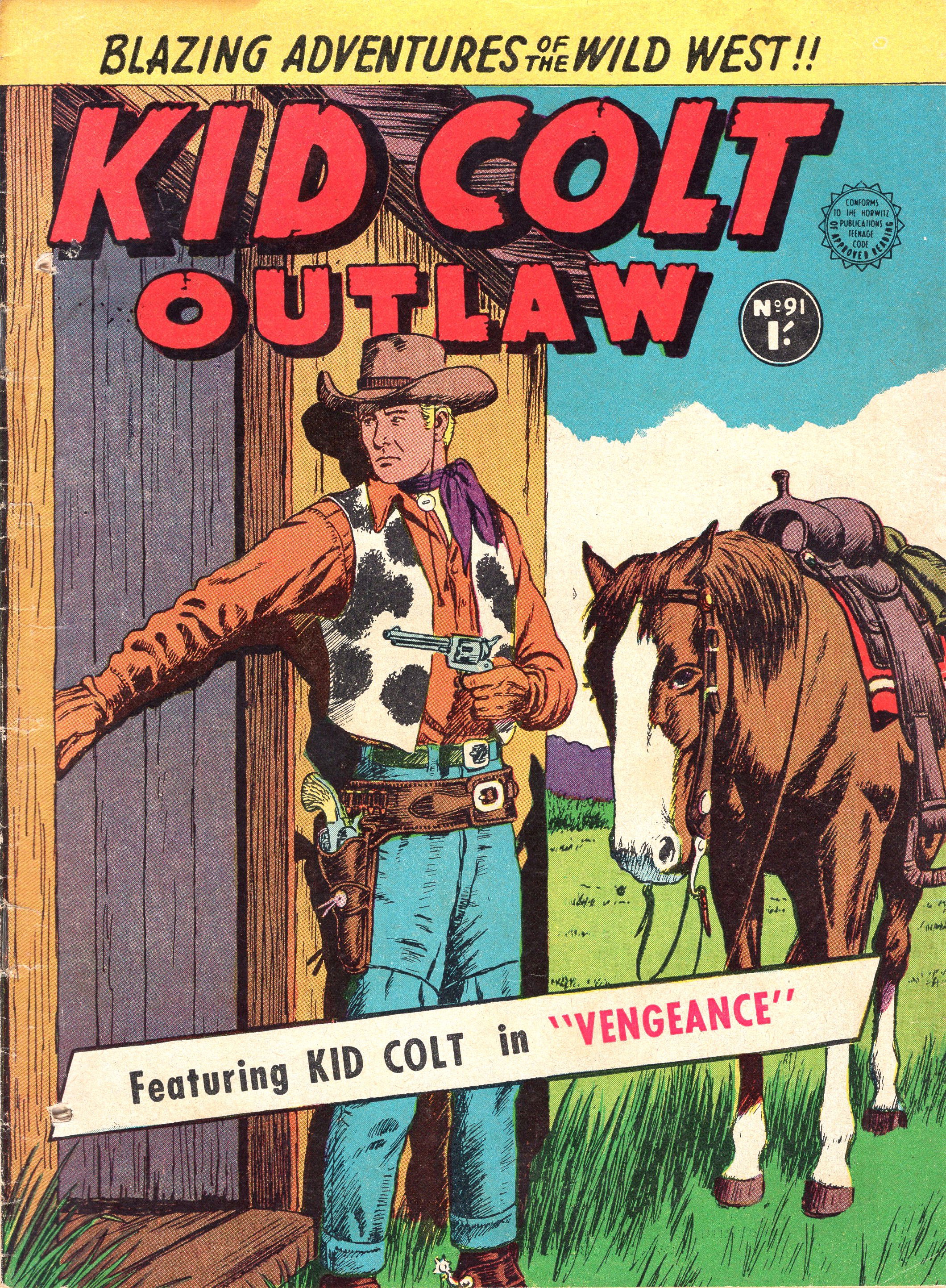 Kid Colt Outlaw (Horwitz, 1955 series) #91 (May 1959)