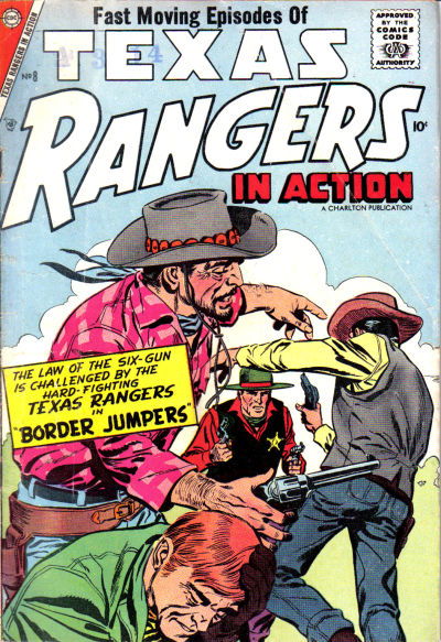 Texas Rangers in Action (Charlton, 1956 series) #8 July 1957