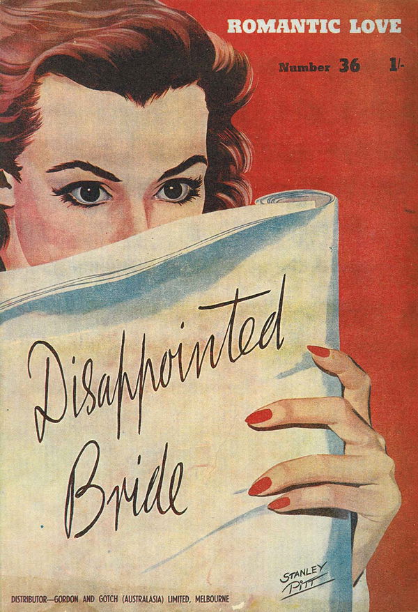 Romantic Love (Malian, 1951? series) #36 ([1957?]) —Disappointed Bride