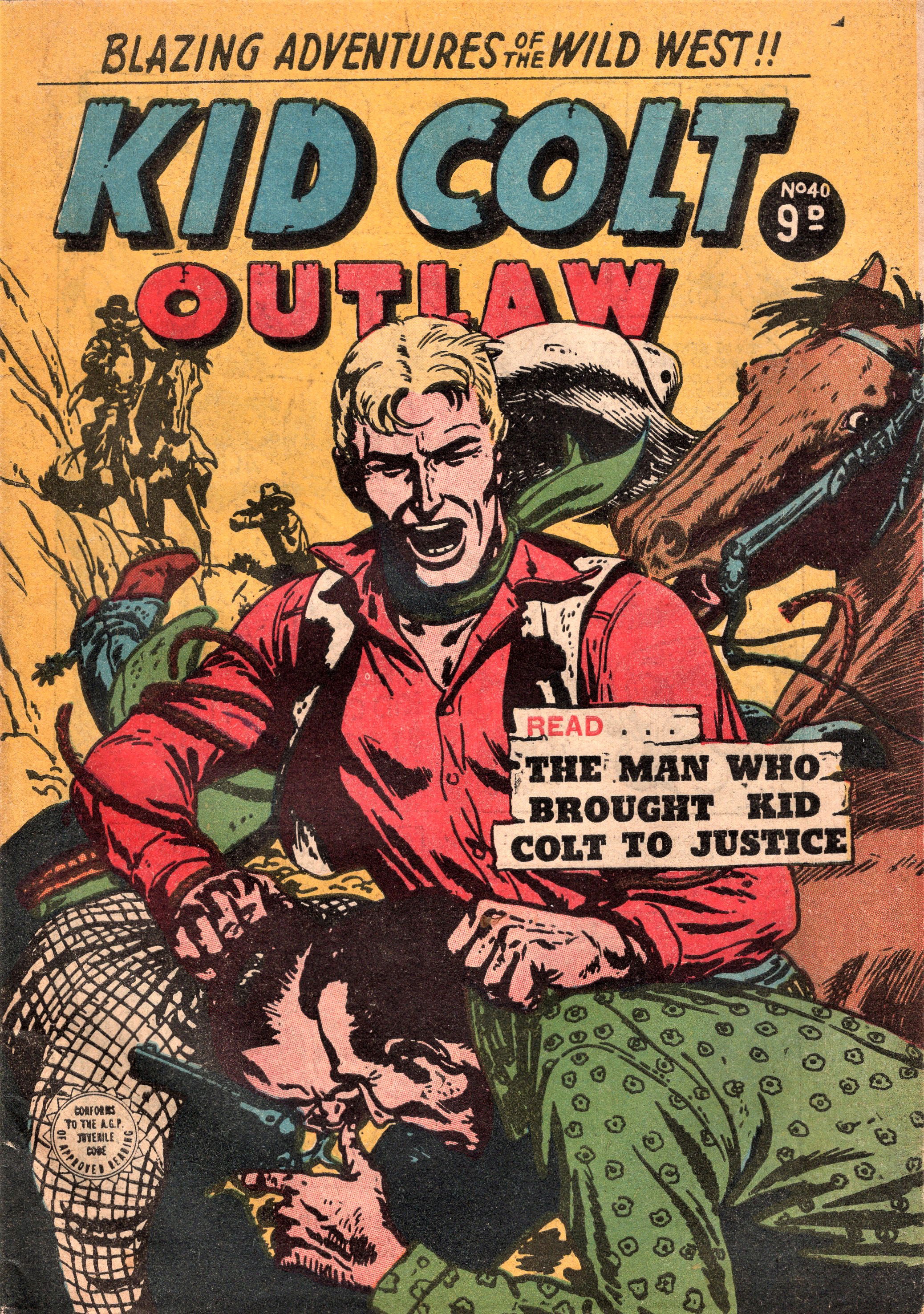Kid Colt Outlaw (Transport, 1952 series) #40 ([May 1955?])