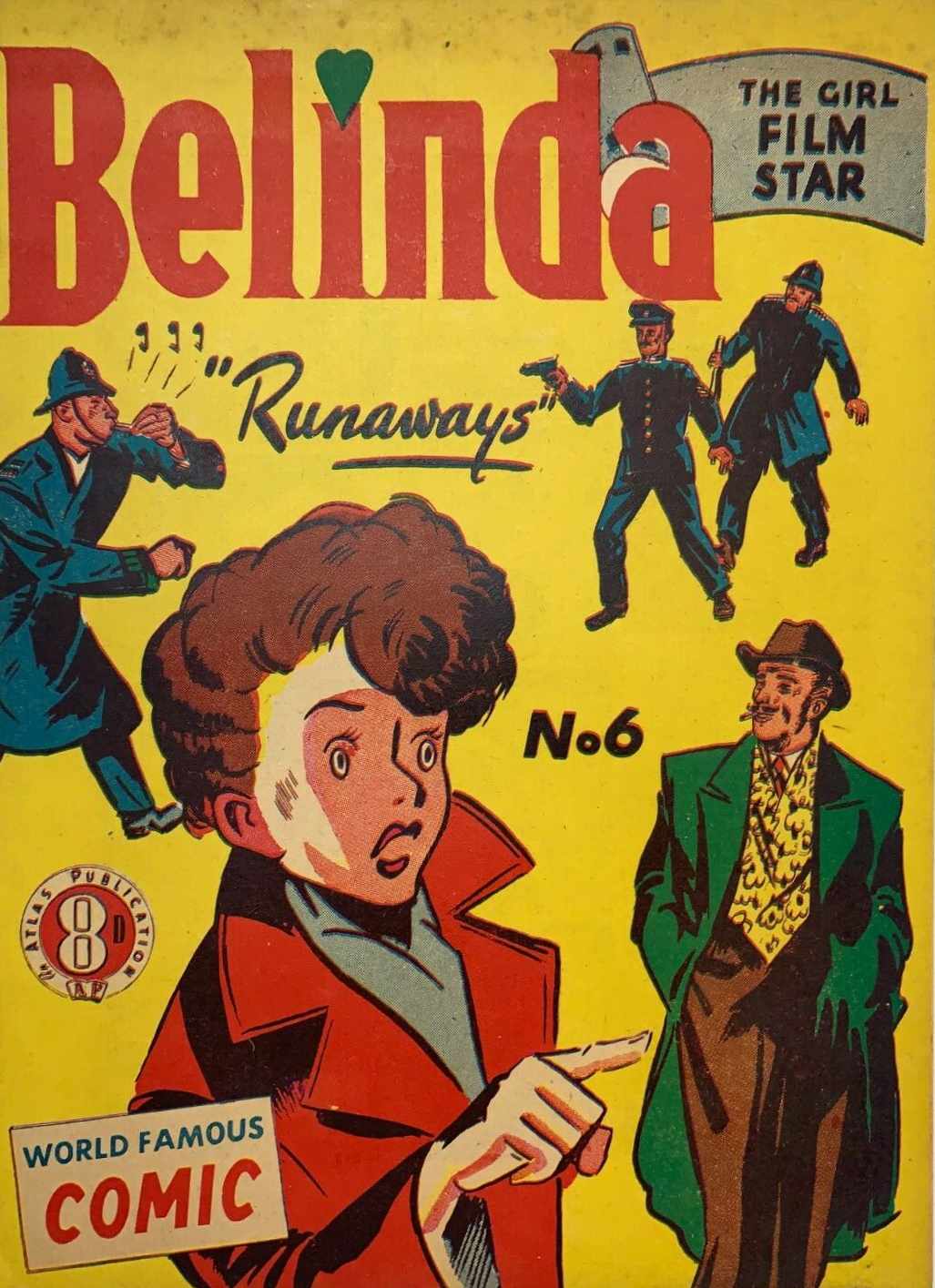 Belinda the Girl Film Star (Atlas, 1951 series) #6 ([December 1950?])