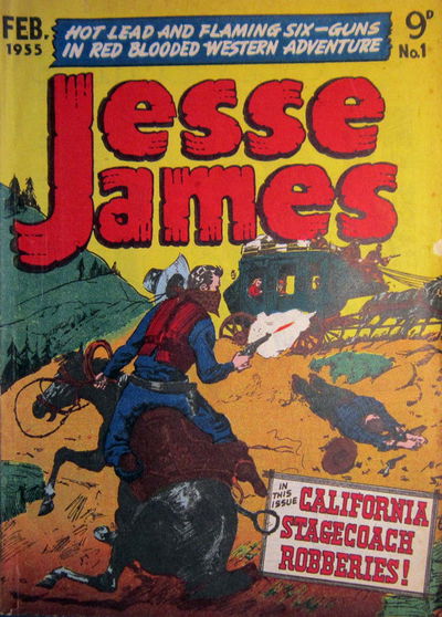 Jesse James (Rosnock, 1955 series) #1 February 1955