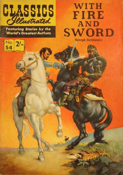 Classics Illustrated (Strato, 1954 series) #54 [HRN 129] (June 1962) — With Fire and Sword [June 1962?]