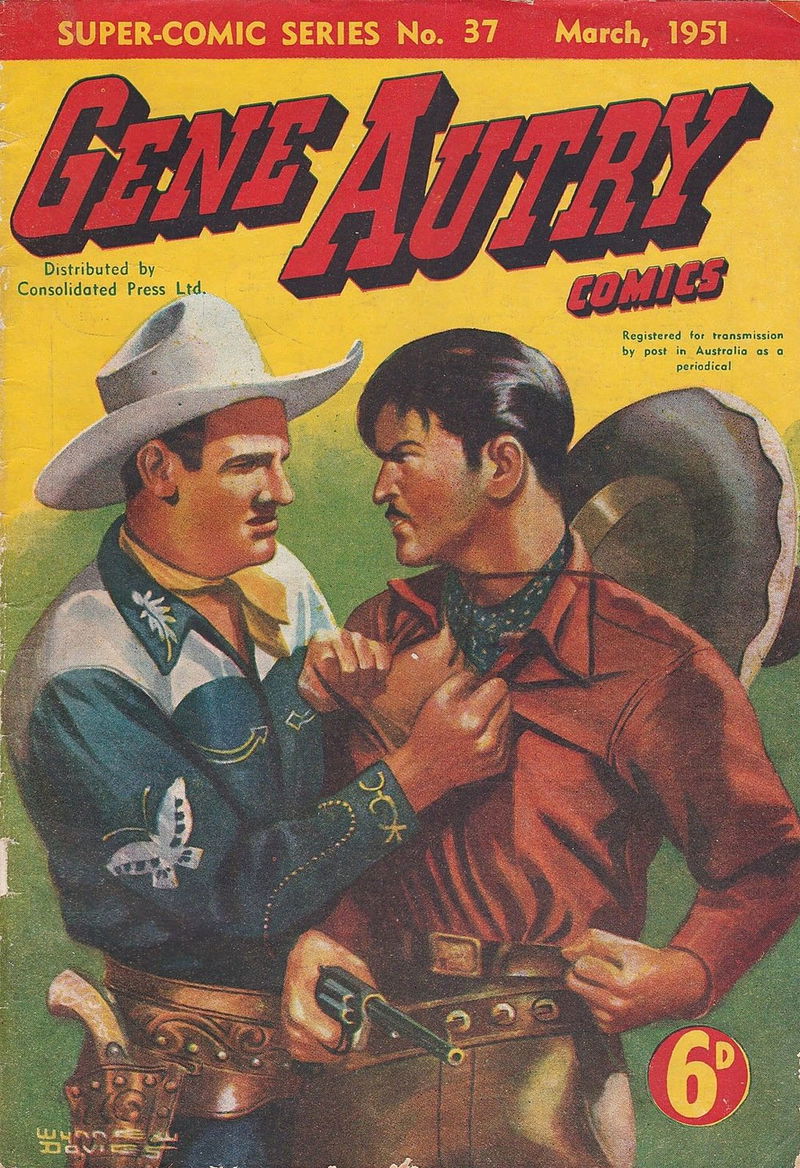 The Supercomic Series (Consolidated Press, 1948 series) #37 — Gene Autry Comics (March 1951)